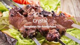  Presentation with jesus shepherd lamb god - Beautiful presentation design featuring kebabs - lamb kebab backdrop and a red colored foreground