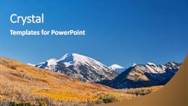  Presentation with mountains fantasy abstract nature landscape - Amazing theme having kebler pass in colorado rocky backdrop and a teal colored foreground