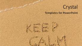  Presentation with keep calm - Audience pleasing slide set consisting of keep calm - drawn backdrop and a coral colored foreground