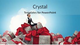  Presentation with keep calm - Audience pleasing presentation theme consisting of keep calm and buy gifts backdrop and a light blue colored foreground