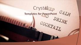  Presentation with keep calm - Audience pleasing PPT theme consisting of keep-calm-and-drink-cocktail backdrop and a lemonade colored foreground