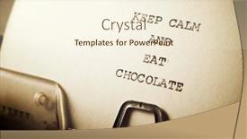  Presentation with keep calm - Presentation design with keep-calm-and-eat-chocolate background and a cream colored foreground