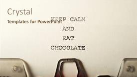  Presentation with keep calm - Colorful presentation theme enhanced with keep-calm-and-eat-chocolate backdrop and a cream colored foreground