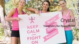  Presentation with keep calm - Slide set with keep calm and fight background and a lemonade colored foreground