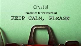 Presentation with keep calm - PPT layouts enhanced with keep-calm-please-written background and a soft green colored foreground