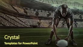  Presentation with pickle ball - Slides with keep fit - portrait of sportsman holding ball background and a wine colored foreground