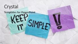  Presentation with sticky notes - Cool new presentation with keep it simple - reminder backdrop and a white colored foreground