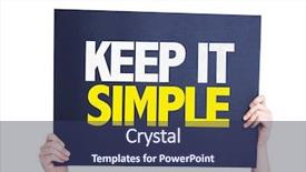  Presentation with simple minimalist white - Beautiful slides featuring keep it simple card isolated backdrop and a ocean colored foreground