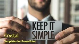  Presentation with simple and decent - Presentation theme having keep it simple background and a tawny brown colored foreground