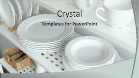  Presentation with petroleum storage - Cool new PPT layouts with keep kitchen clean tidy - different plates on shelf backdrop and a light gray colored foreground