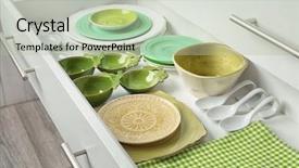  Presentation with children from different cultures - Cool new slide deck with keep kitchen clean tidy - drawer with different kitchenware backdrop and a  colored foreground