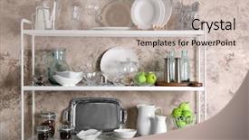  Presentation with storage rooms - Amazing presentation theme having keep kitchen clean tidy - storage stand with kitchenware indoors backdrop and a  colored foreground