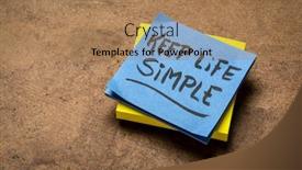  Presentation with inspirational - Cool new presentation with keep-life-simple-inspirational-writing backdrop and a coral colored foreground