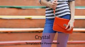  Presentation with orthopedic surgery shoulder - Beautiful presentation theme featuring keep quality - girl with bag over his backdrop and a  colored foreground