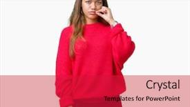  Presentation with red chinese winter festival - Beautiful slides featuring keep quiet - young beautiful brunette woman wearing backdrop and a  colored foreground