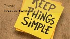  Presentation with cyber crime simple - Presentation consisting of keep-things-simple-handwriting background and a yellow colored foreground