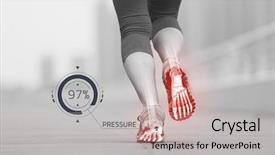  Presentation with possible - Beautiful theme featuring keep up her fitness level backdrop and a light gray colored foreground