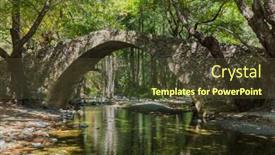  Presentation with medieval - Beautiful slides featuring kelefos-medieval-bridge-in-cyprus backdrop and a tawny brown colored foreground