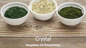  Presentation with chlorophyll - Amazing PPT theme having chlorophyll - kelp chlorella and hawaiian spirulina backdrop and a coral colored foreground