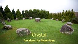  Presentation with circle - Colorful presentation theme enhanced with kenmare-stone-circle-county-kerry backdrop and a tawny brown colored foreground