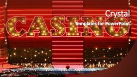  Presentation with red bull case - Presentation theme with grooming dog - apricot poodle getting his hair background and a coral colored foreground.