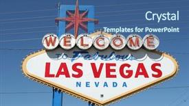 Presentation with las vegas sign - Cool new PPT layouts with keno - fabulous las vegas sign backdrop and a ocean colored foreground