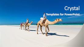  Presentation with summer camp diverse kids - Beautiful slides featuring kenya - family mother and kids riding backdrop and a ocean colored foreground