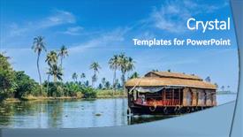  Presentation with tourism india - Slide deck consisting of kerala backwaters kerala india background and a teal colored foreground