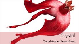  Presentation with kerala - Cool new presentation theme with kerala culture - red pomegranate with pait splash backdrop and a red colored foreground