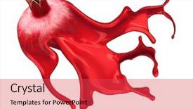 Presentation with kerala - Cool new theme with kerala culture - red pomegranate with pait splash backdrop and a red colored foreground