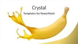  Presentation with kerala - Slides with kerala culture - yellow banana with pait splash background and a white colored foreground