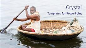  Presentation with kerala - Slide deck with kerala-india-january-27-fisherman background and a sky blue colored foreground