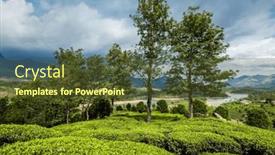  Presentation with green-travel - PPT layouts enhanced with kerala-india-travel-background-green and a tawny brown colored foreground