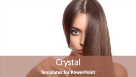  Presentation with modern electric iron isolated - Audience pleasing PPT layouts consisting of keratin - beautiful woman with hair iron backdrop and a coral colored foreground