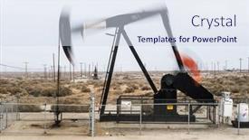 Presentation with oilfield - Colorful slide set enhanced with kern-county-california-november-26 backdrop and a sky blue colored foreground