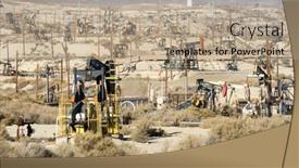  Presentation with oilfield - Cool new slide deck with kern-county-california-november-26 backdrop and a coral colored foreground