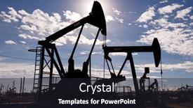  Presentation with barrels - Presentation design featuring kern-county-california-november-26 background and a dark gray colored foreground