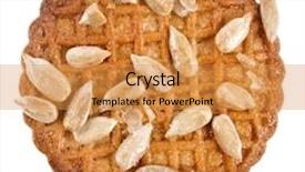  Presentation with close up fennel seed - Presentation theme featuring kernite - one cookie with seeds close background and a gold colored foreground