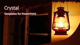  Presentation with oil lamp - Cool new presentation theme with oil lamps - kerosene lamp backdrop and a wine colored foreground