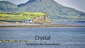  Presentation with ireland - Theme enhanced with kerry - image of a house background and a seafoam green colored foreground