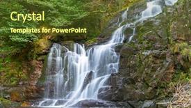  Presentation with killarney - Theme having kerry - torc waterfall in killarney national background and a tawny brown colored foreground