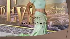  Presentation with evil - PPT layouts consisting of kerry-washington-at-the-los background and a coral colored foreground