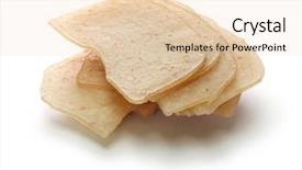  Presentation with krupuk - Amazing PPT theme having kerupuk - krupuk udang prawn crackers indonesian backdrop and a lemonade colored foreground