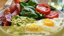  Presentation with keto - Beautiful presentation featuring keto-breakfast-plate-with-eggs backdrop and a yellow colored foreground