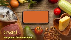  Presentation with carbs - Beautiful presentation featuring keto-diet-inscription-and-food backdrop and a tawny brown colored foreground