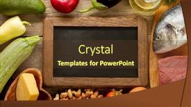  Presentation with carbs - Presentation consisting of keto-diet-low-carbs-food background and a tawny brown colored foreground