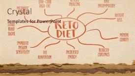  Presentation with healthy eating - Slide set featuring keto-diet-mind-map-sketch background and a lemonade colored foreground
