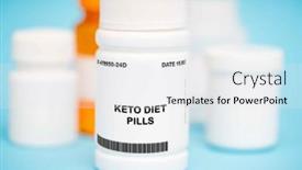  Presentation with keto - Slide deck with keto-diet-pills-are-supplements background and a white colored foreground