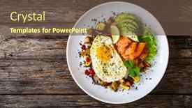  Presentation with keto - PPT layouts having keto-diet-smoked-salmon-sunny background and a  colored foreground