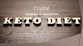  Presentation with keto - PPT layouts consisting of keto-diet-text background and a coral colored foreground